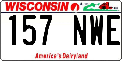WI license plate 157NWE