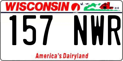 WI license plate 157NWR