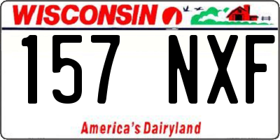 WI license plate 157NXF