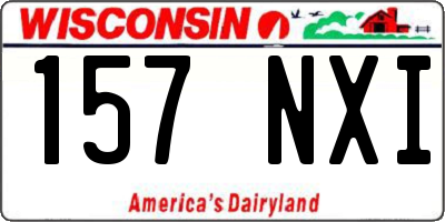 WI license plate 157NXI