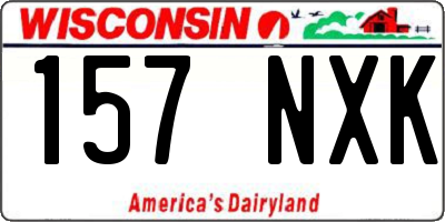 WI license plate 157NXK