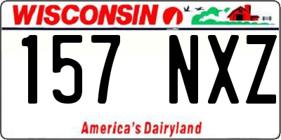 WI license plate 157NXZ