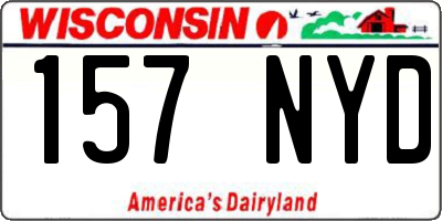WI license plate 157NYD