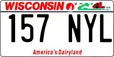 WI license plate 157NYL