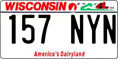 WI license plate 157NYN