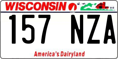 WI license plate 157NZA