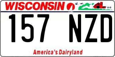 WI license plate 157NZD