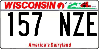 WI license plate 157NZE