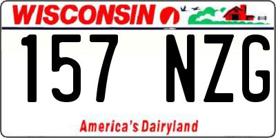 WI license plate 157NZG