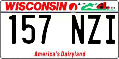 WI license plate 157NZI