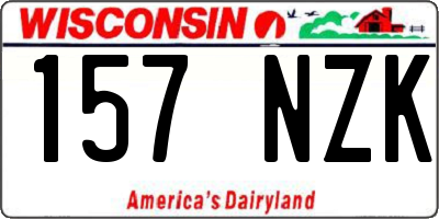 WI license plate 157NZK