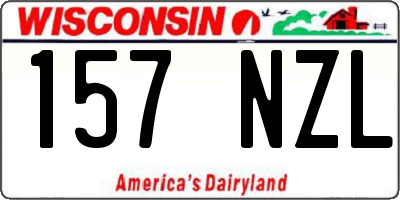WI license plate 157NZL
