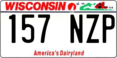 WI license plate 157NZP