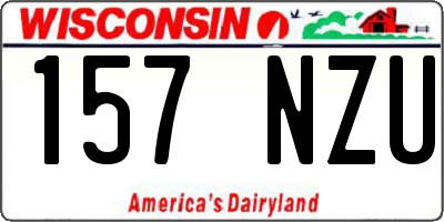 WI license plate 157NZU