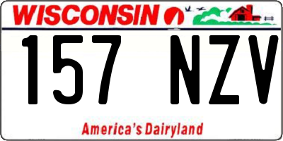 WI license plate 157NZV