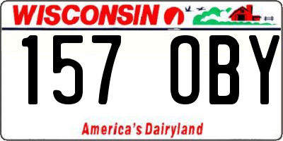 WI license plate 157OBY