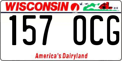 WI license plate 157OCG