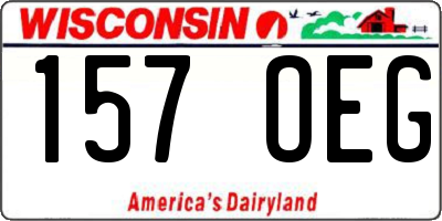 WI license plate 157OEG