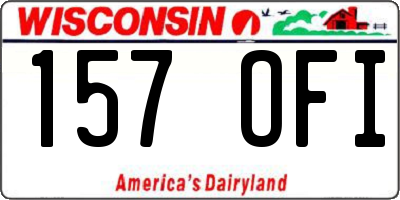 WI license plate 157OFI