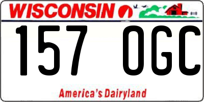 WI license plate 157OGC