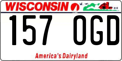WI license plate 157OGD