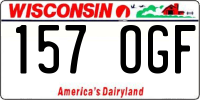 WI license plate 157OGF