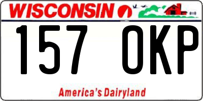 WI license plate 157OKP