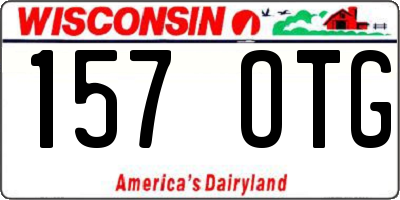 WI license plate 157OTG