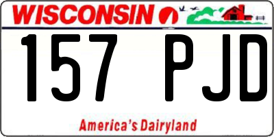 WI license plate 157PJD