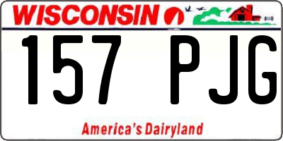 WI license plate 157PJG