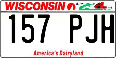 WI license plate 157PJH