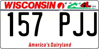 WI license plate 157PJJ