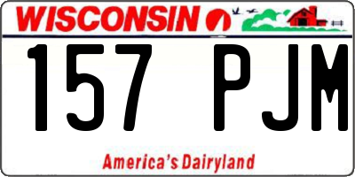 WI license plate 157PJM