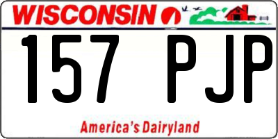 WI license plate 157PJP