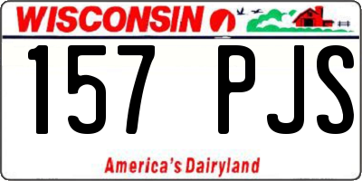 WI license plate 157PJS