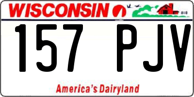 WI license plate 157PJV