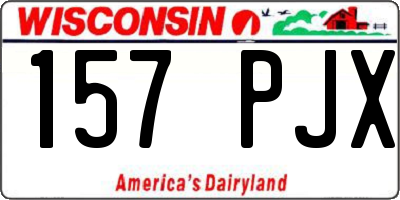 WI license plate 157PJX