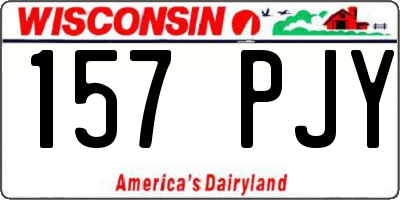 WI license plate 157PJY