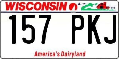 WI license plate 157PKJ