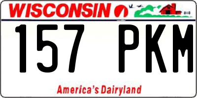 WI license plate 157PKM