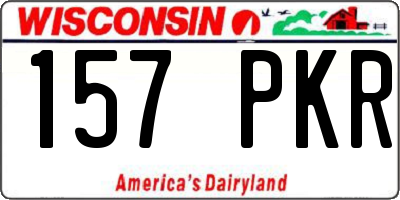 WI license plate 157PKR