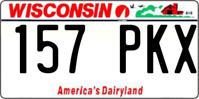 WI license plate 157PKX