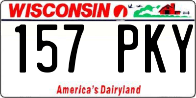 WI license plate 157PKY