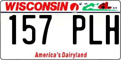 WI license plate 157PLH
