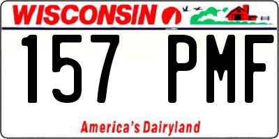 WI license plate 157PMF