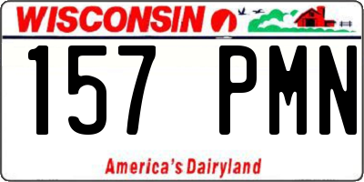 WI license plate 157PMN