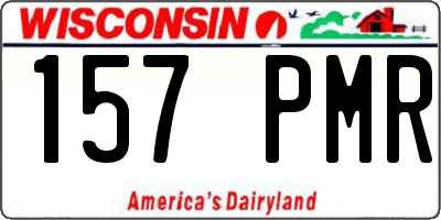 WI license plate 157PMR