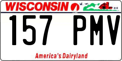 WI license plate 157PMV