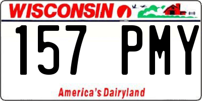 WI license plate 157PMY