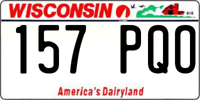 WI license plate 157PQO